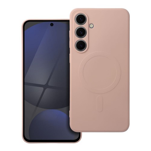 Telefono dėklas "Mag Cover" Samsung S938 S25 Ultra rožinis