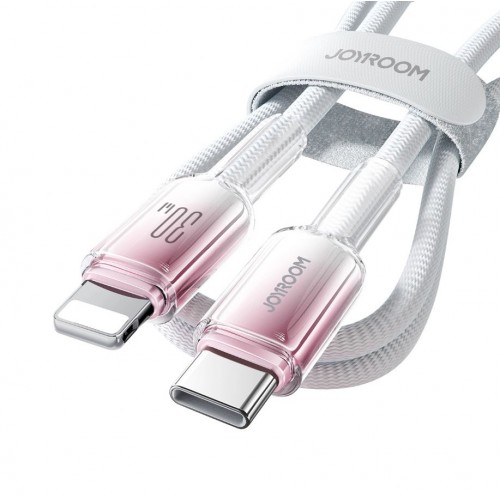 USB Laidas Joyroom "S-A42" Baltas "Type-C / Lightning" 120cm (iki 60W)