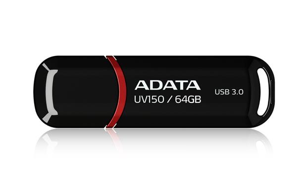 ADATA 64GB DashDrive UV150 USB atmintukas USB A tipo 3.2 Gen 1 (3.1 Gen 1) Juoda