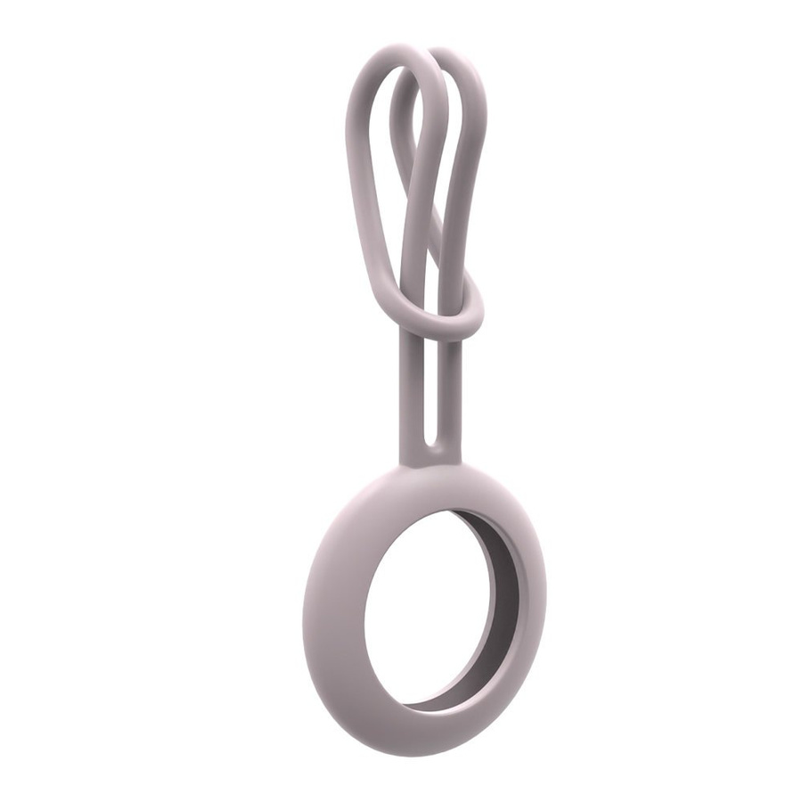SILICONE ELASTIC dėklas KEY RING PENDANT LOCATOR APPLE AIRTAG rožinis