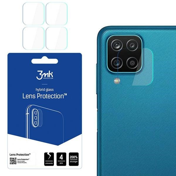 3MK FLEXIBLE GLASS LENS hibridinis stiklas SAMSUNG GALAXY M12 skirtas 4 vnt. kamerai