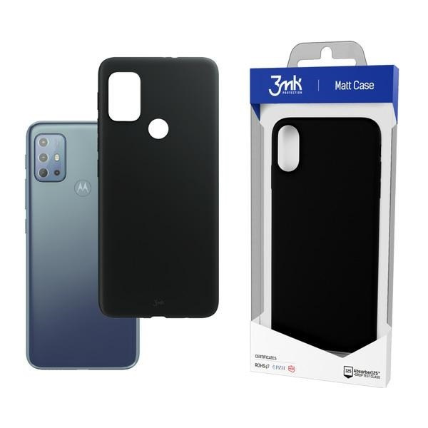 3MK matinis dėklas MOTOROLA MOTO G20 5G juodas