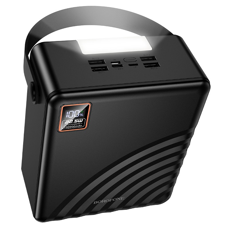 Išorinė baterija Power Bank Borofone BJ85 22.5W+PD20W 100000mAh juoda