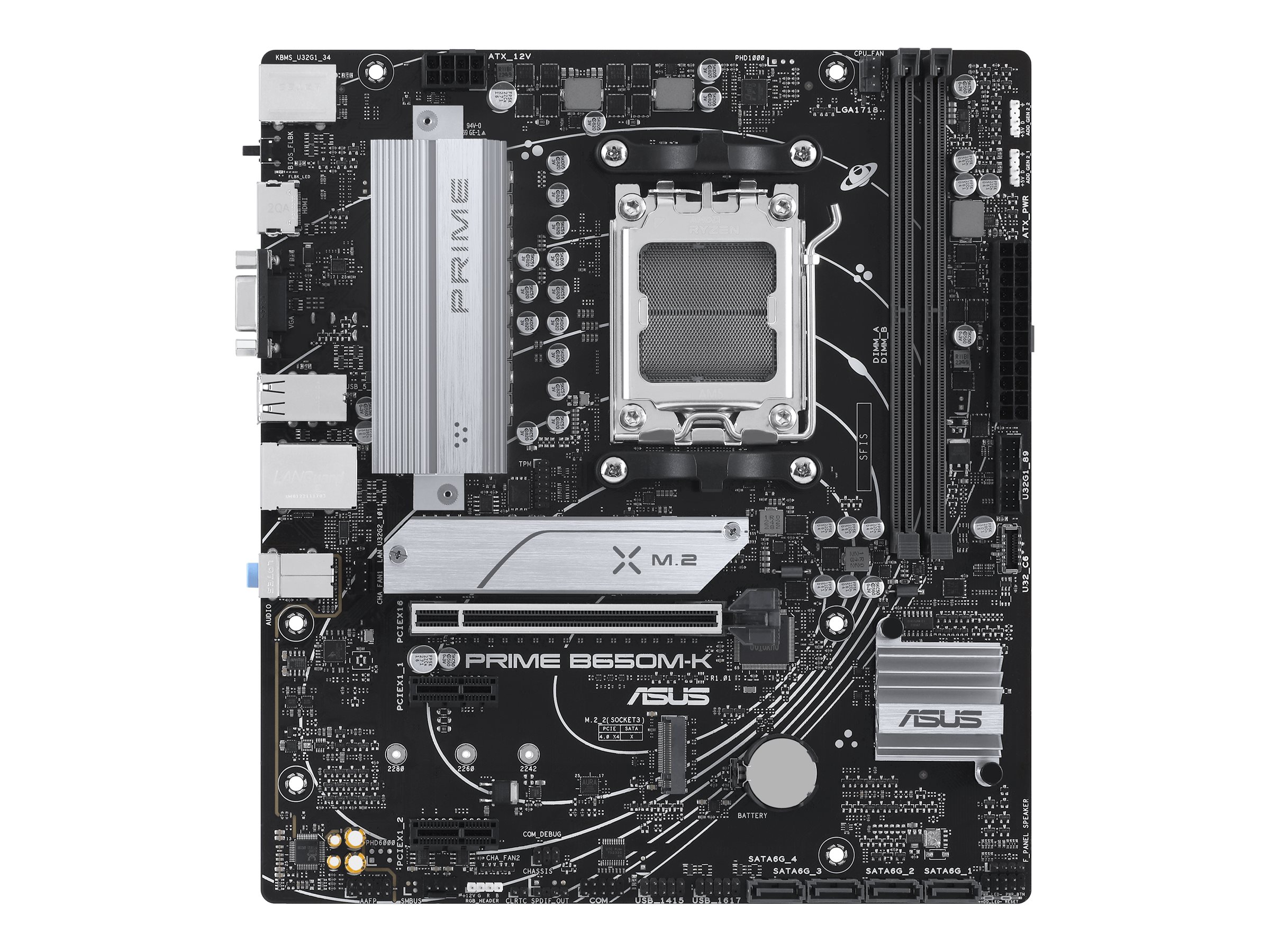 ASUS PRIME B650M-K AM5 DDR5 mATX pagrindinė plokštė