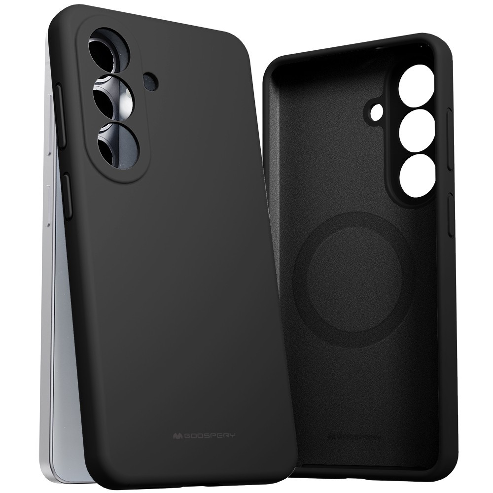 Dėklas Mercury Pure Magsafe Silicon Case Samsung A376 A37 5G juodas