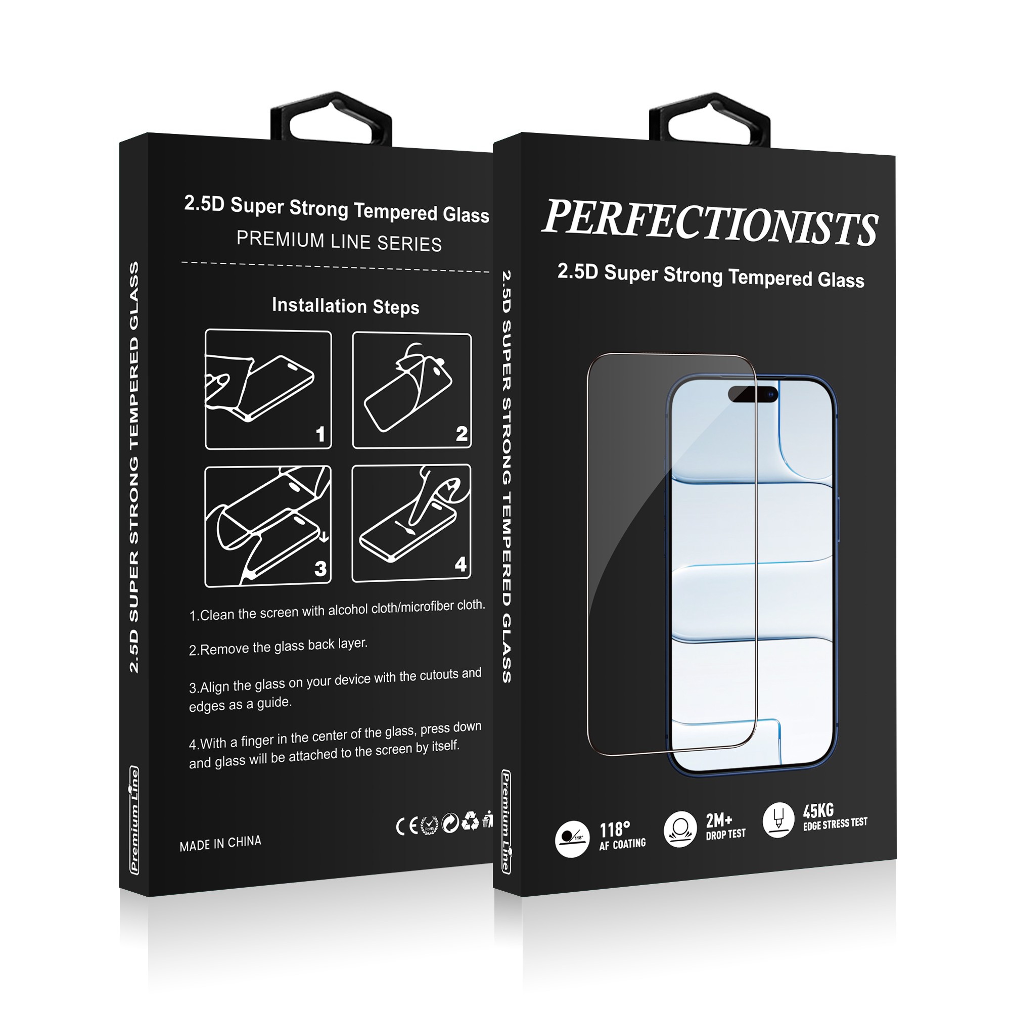 LCD apsauginis stikliukas Perfectionists 2.5D Super Strong Tempered Glass Samsung S948 S26 Ultra juodas