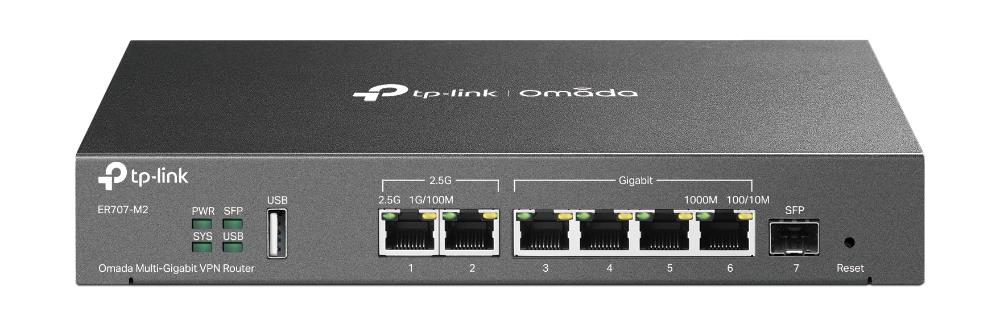 Tinklo maršrutizatorius TP-LINK Omada ER707-M2 VPN 6 prievadai 2.5G