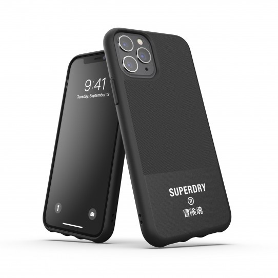 SUPERDRY Formuotas dėklas CANVAS IPHONE 11 PRO juodas