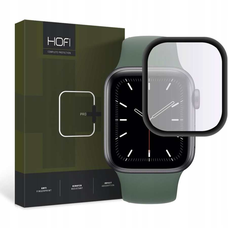 hibridinis stiklas HOFI hibridinis stiklas APPLE WATCH 4 / 5 / 6 / SE (44MM) juodas