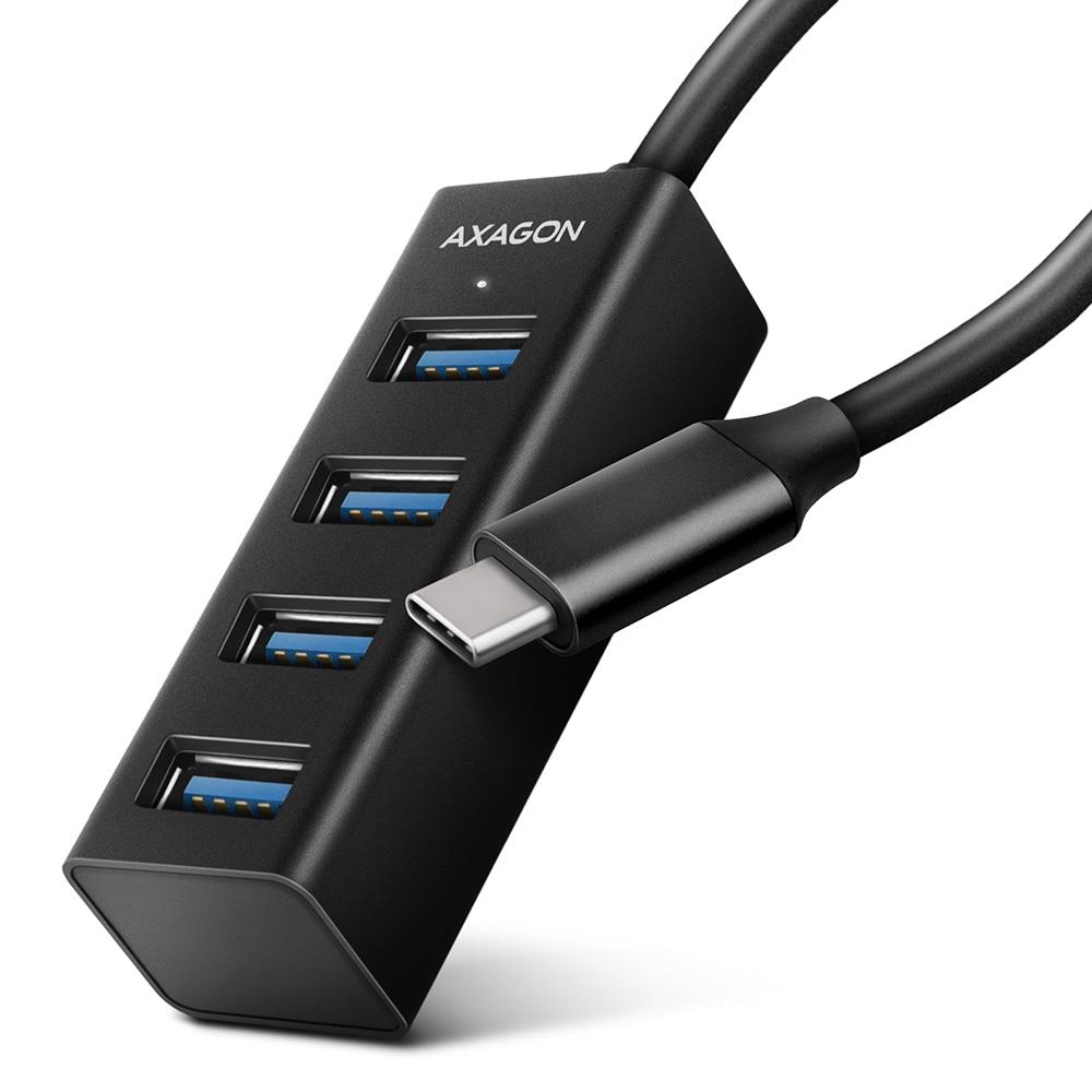 Axagon USB-C šakotuvas 4 jungtys mini 0.2m HUE-M1C