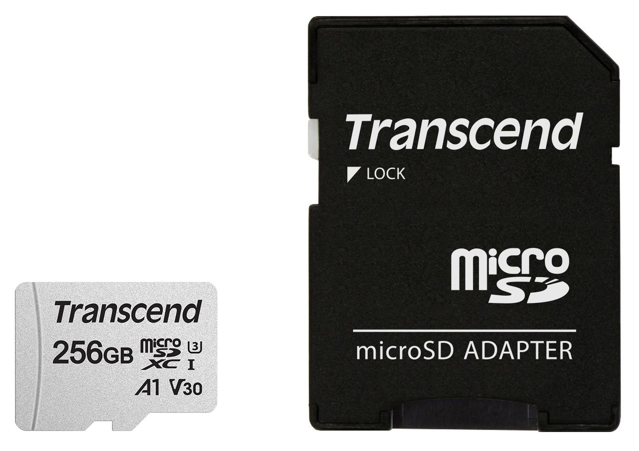 Atminties kortelė TRANSCEND Micro SDXC 256GB su adapteriu C10