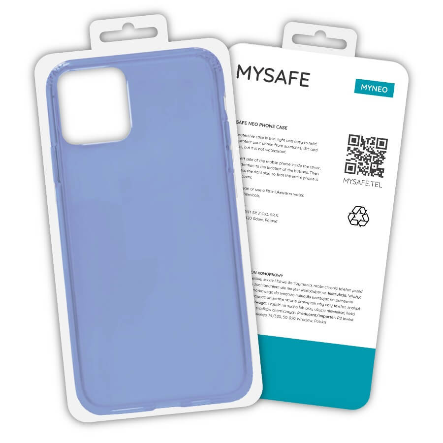 MYSAFE Dėklas NEO IPHONE 13 MINI violetinis BOX