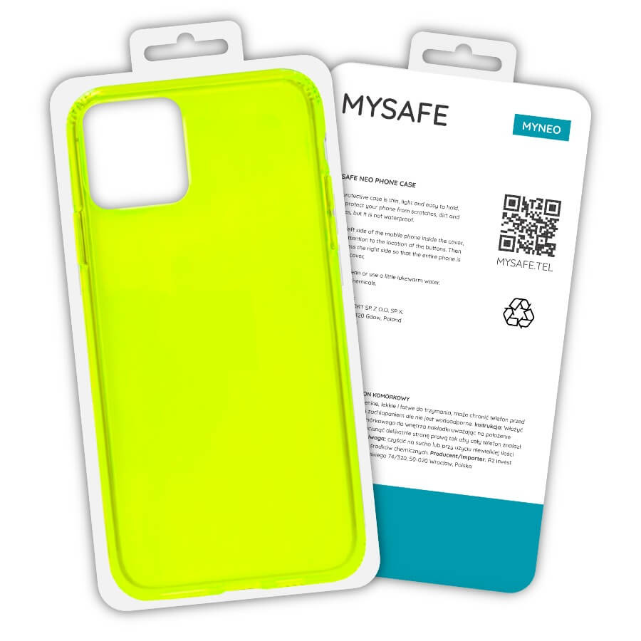 MYSAFE Dėklas NEO IPHONE 13 PRO MAX geltonas BOX
