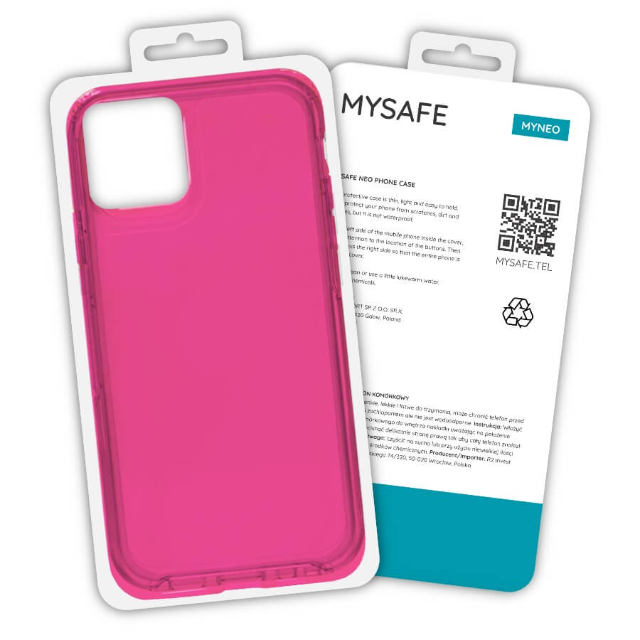 MYSAFE Dėklas NEO IPHONE 13 PRO MAX rožinis BOX
