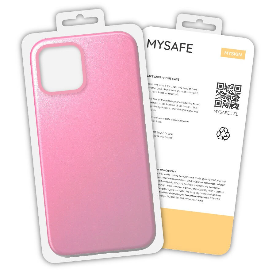 MYSAFE Dėklas SKIN IPHONE 12 PRO MAX LIGHT rožinis BOX