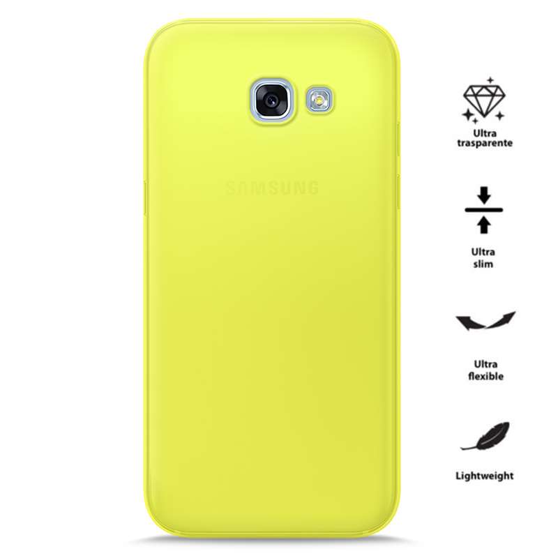 PURO 0.3 Nude - dėklas Samsung Galaxy A3 (2017) (Fluo geltonas)