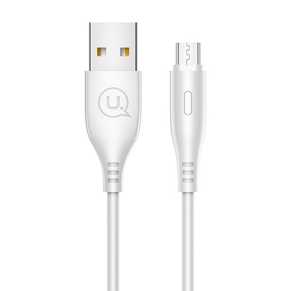 USAMS Laidas U18 microUSB 2A Fast Charge 1m baltas SJ268USB02 (US-SJ268)