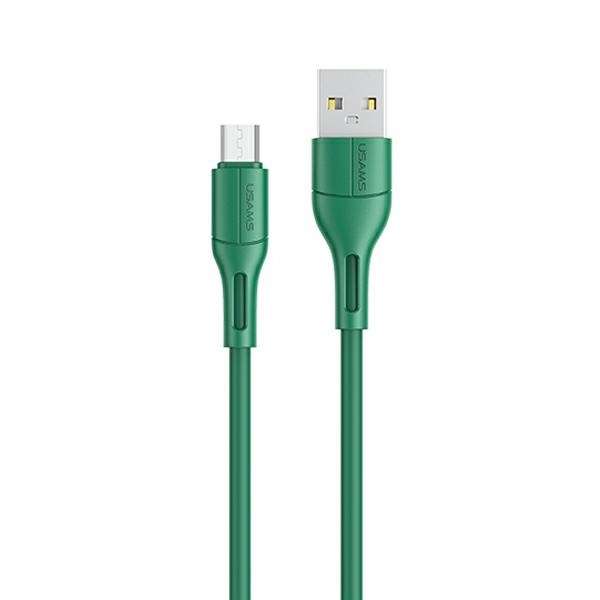 USAMS Laidas U68 MICROUSB 2A FAST CHARGE 1M žalias SJ502USB04 (US-SJ502)