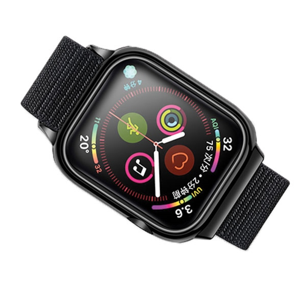 USAMS Dirželis su dėklu APPLE WATCH 4/5/6/7/ SE 40/41MM. juodas ZB73IW1 (US-ZB073)