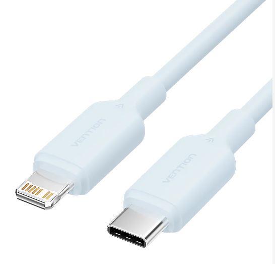 Laidas USB-C į Lightning 1m mėlynas Vention