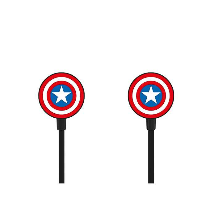 AUSINĖS VAIKAMS MARVEL CAPTAIN AMERICA 003 JUODAS