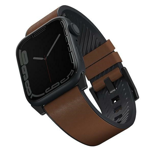 Uniq Straden Leather Hybrid dirželis Apple Watch 1/2/3/4/5/6/7/8/SE/SE2/Ultra 42/44/45/49mm - rudas