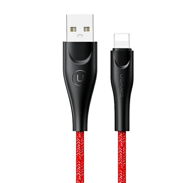 USAMS PINTAS LAIDAS U41 LIGHTNING FAST CHARGE 3M RAUDONAS SJ397USB02 (US-SJ397)