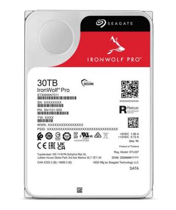 Seagate IronWolf Pro kietasis diskas 30TB 7200 RPM 3.5"