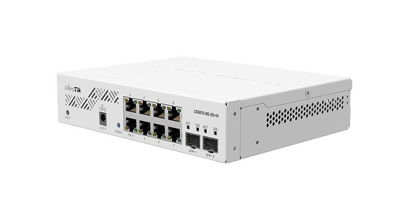 Komutatorius MIKROTIK CSS610-8G-2S+IN 8 prievadai Gigabit 2xSFP+