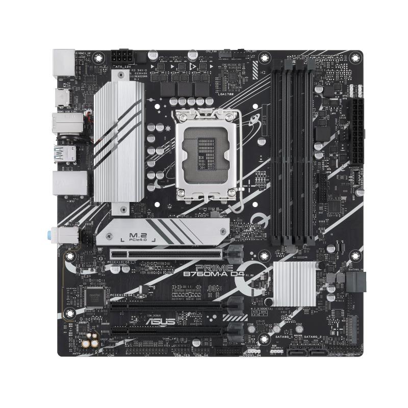 Pagrindinė plokštė ASUS Intel B760 LGA1700 Micro-ATX DDR4 4 lizdai