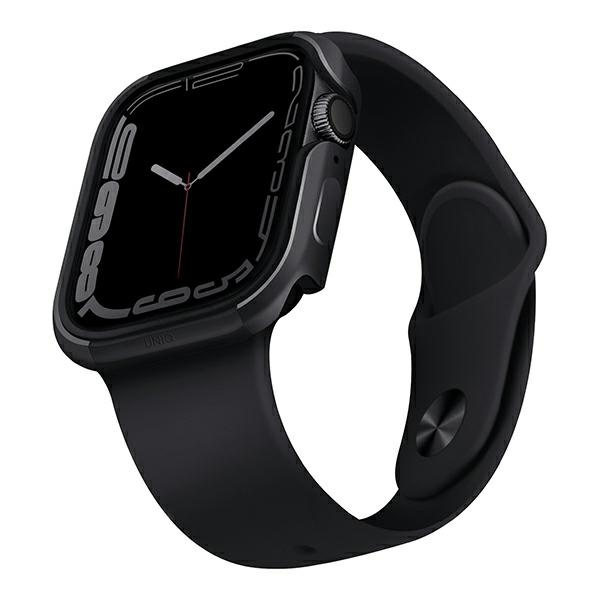 Uniq dėklas Valencia Apple Watch Series 4/5/6/7/8/SE/SE2 45/44mm. grafito/grafito