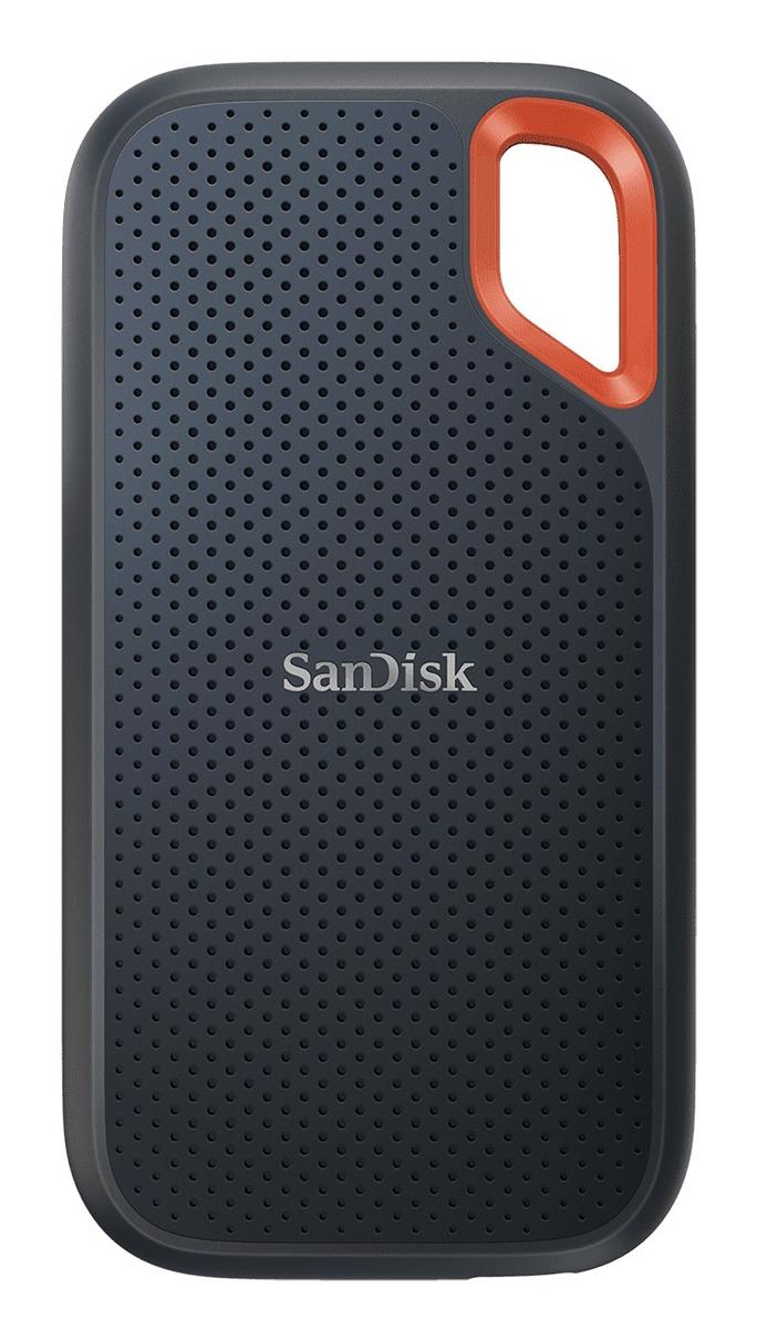 Išorinis SSD diskas SANDISK Extreme 2TB rašymo greitis 1000 MB/s skaitymo greitis 1050 MB/s