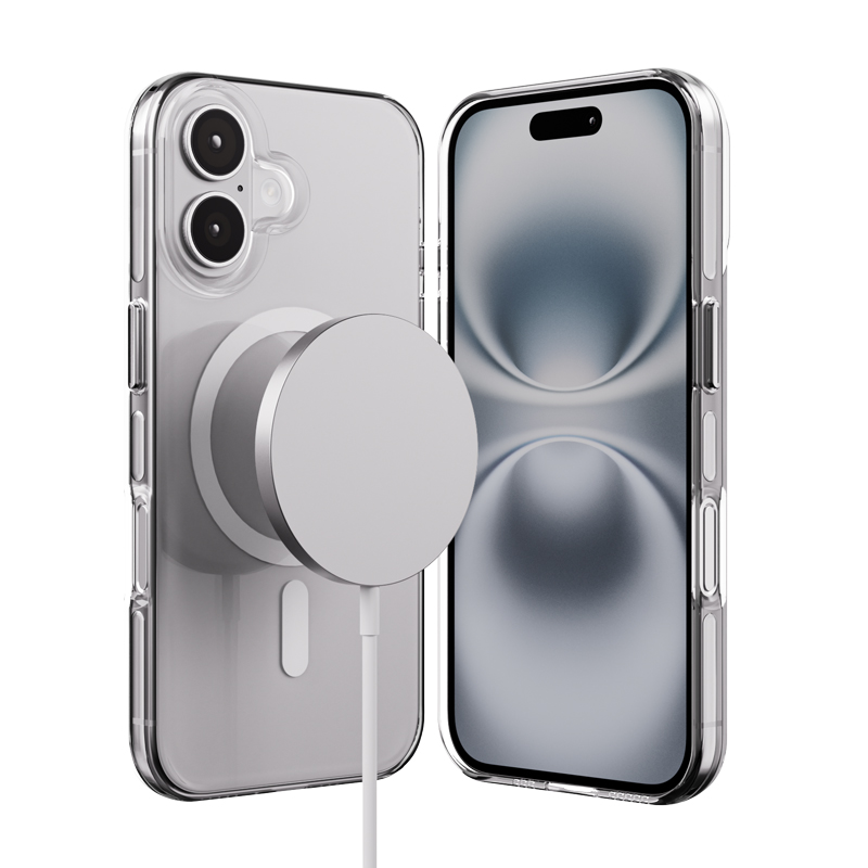 Crong Clear MAG Pro - iPhone 16 MagSafe dėklas (Clear)