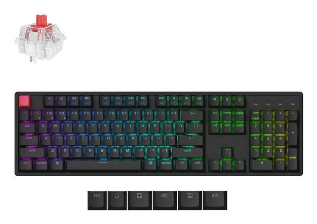 Belaidė klaviatūra KEYCHRON K10 RGB juoda