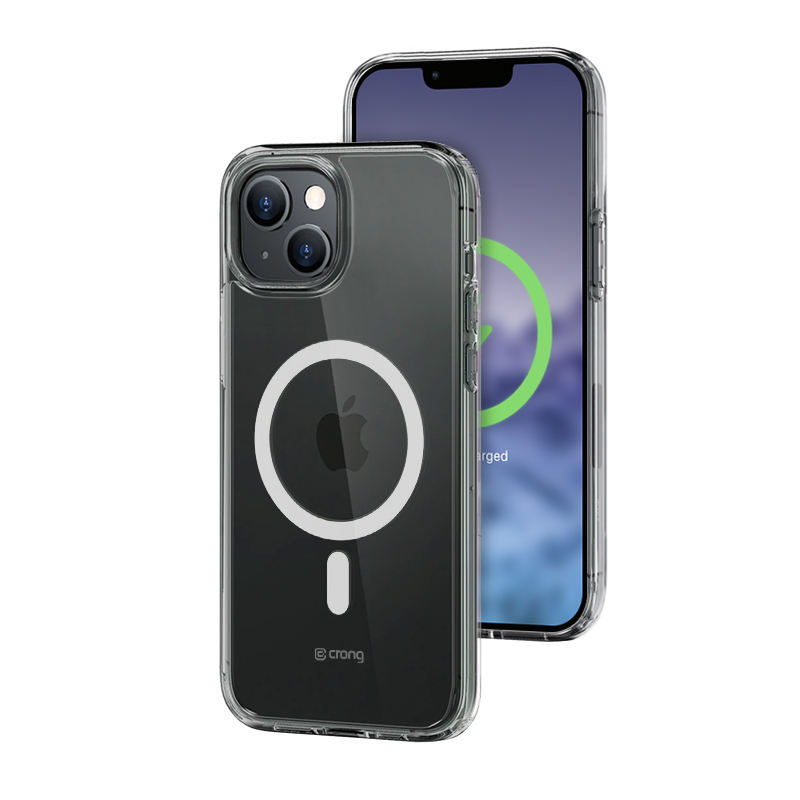 Crong Clear MAG Cover - iPhone 15 Plus MagSafe dėklas (Clear)
