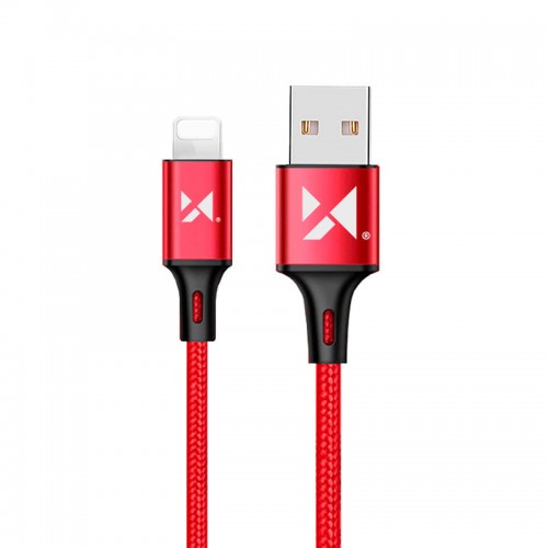 USB Kabelis Wozinsky "WUC-L2R" raudonas "Lightning" 200cm