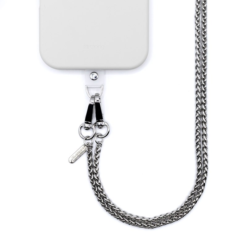 Crong Phone Crossbody - Phone Lanyard (sidabrinis Link)