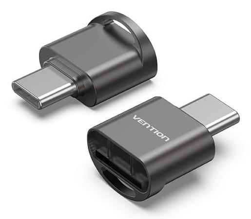 Atminties kortelių skaitytuvas USB-C MicroSD Vention