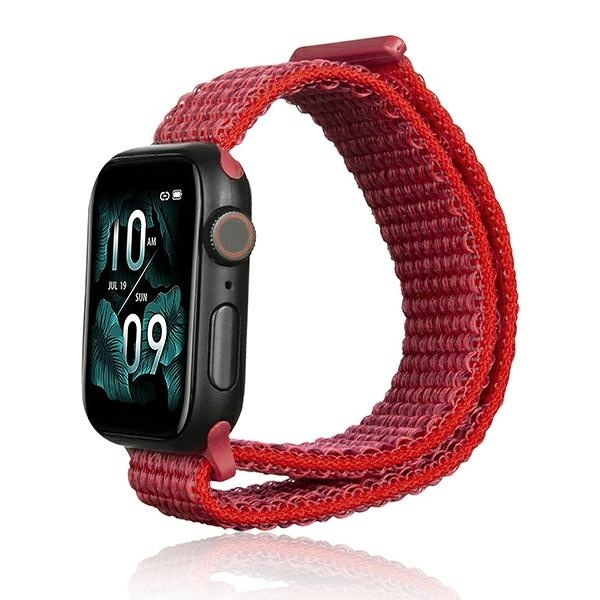 Beline Dirželis Apple Watch Nylon 42/45/45/49mm raudonas