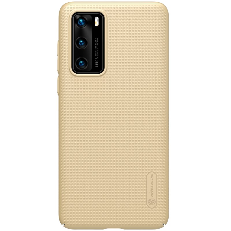 Dėklas telefonui Nillkin Super Frosted Shield Huawei P40 auksinis