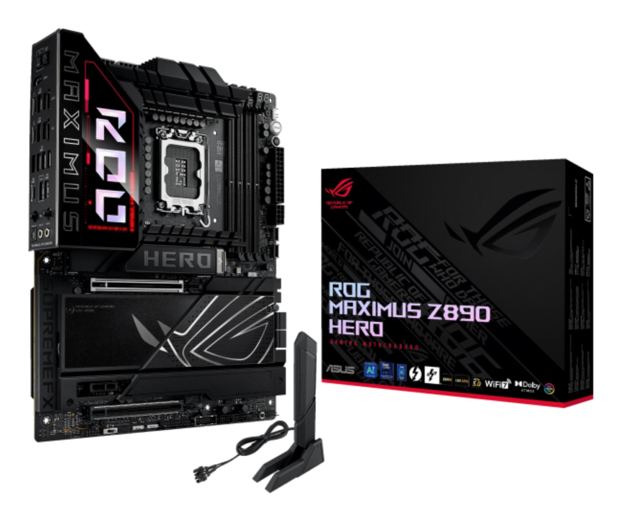 ASUS ROG Maximus Z890 Hero pagrindinė plokštė Intel Z890 LGA1851 ATX DDR5