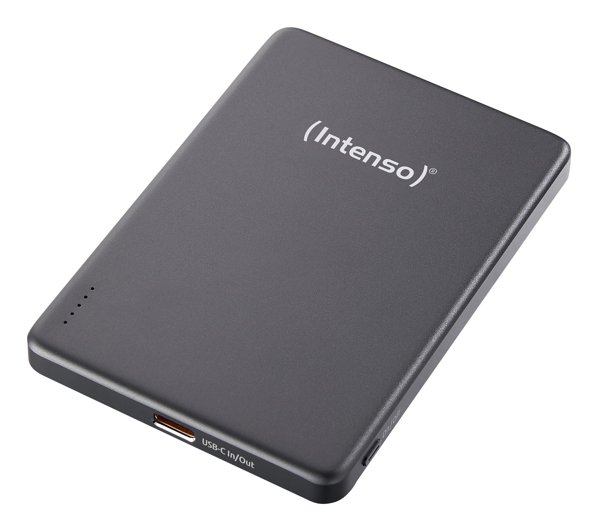 Intenso išorinė baterija 5000mAh, MagSafe, pilka
