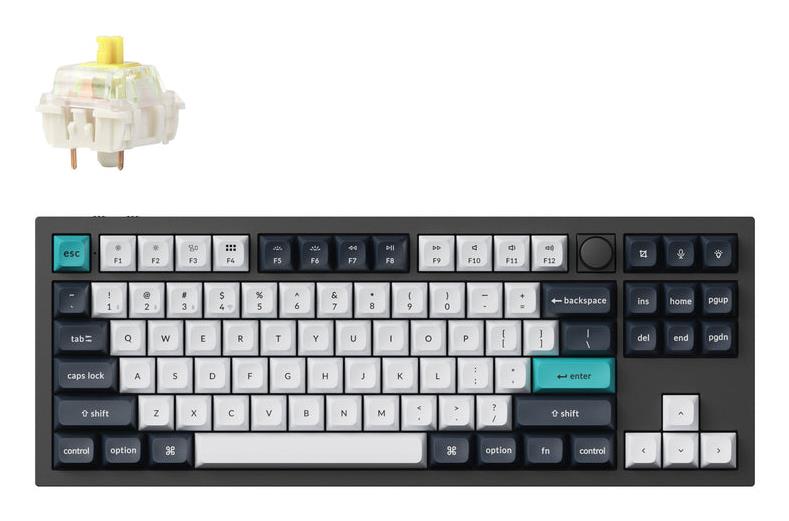 Belaidė klaviatūra KEYCHRON Q3 Max RGB Carbon Black Q3M-M4