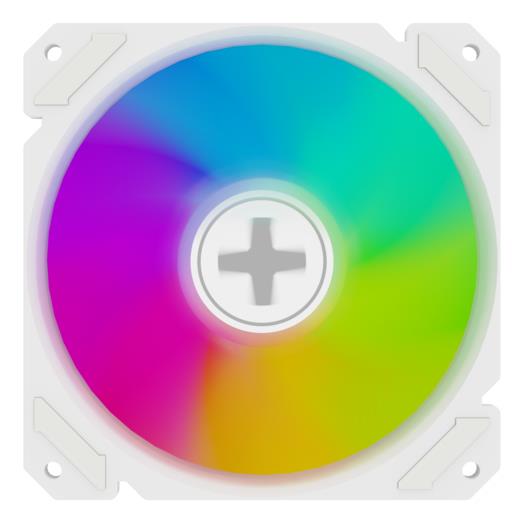 Korpuso ventiliatorius 120mm PWM ARGB baltas Xilence XF066