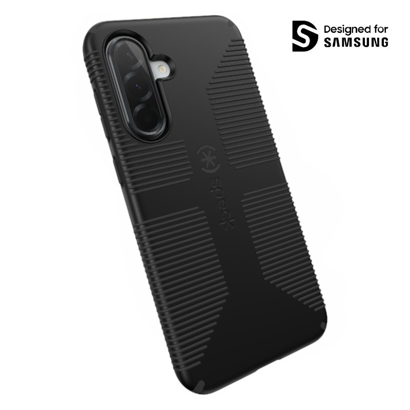 Speck Impacthero Grip – Samsung Galaxy A36 5G / A56 5G dėklas (juodas)