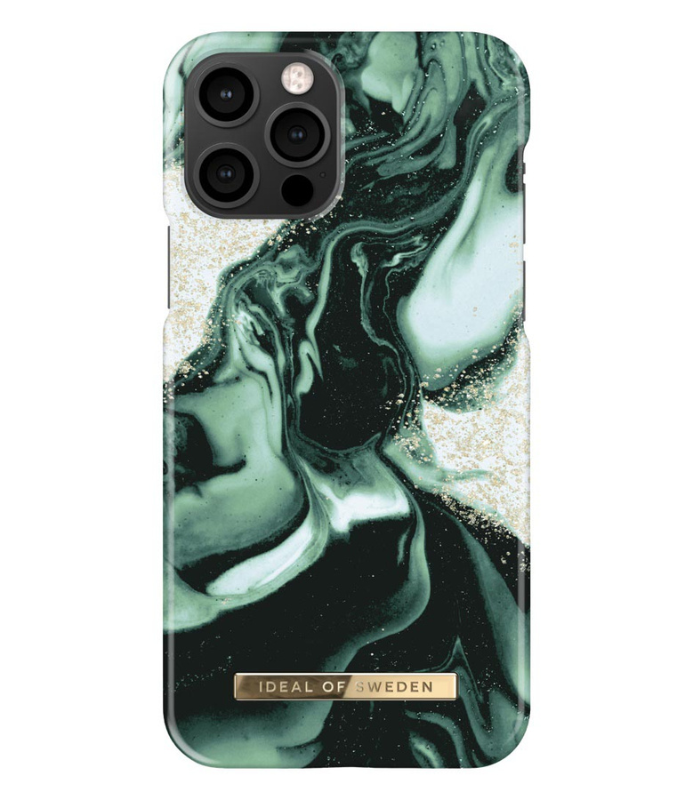 IDEAL OF SWEDEN IDFCAW 21-I2061-320 IPHONE 12/12 PRO GOLDEN OLIVE MARBLE dėklas