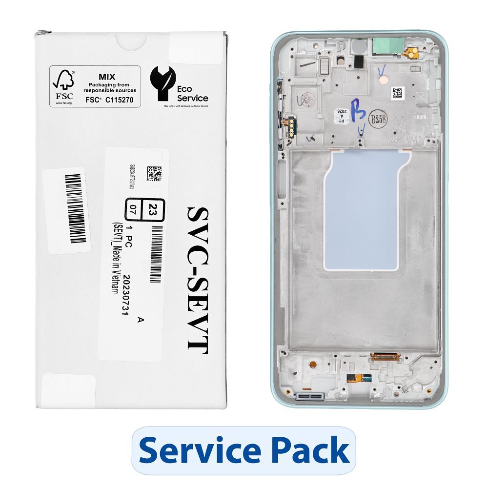 ServicePack LCD ekranas SAMSUNG A26 5G A266B žalias GH82-37049C