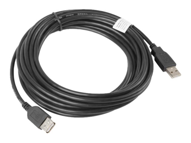 Lanberg USB 2.0 ilginamasis laidas 5m juodas