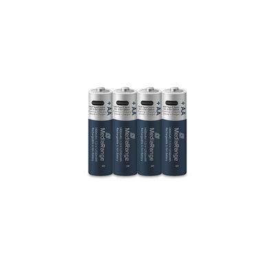 Įkraunamos Li-Ion baterijos AAA 1.5V 500mAh 4vnt. MediaRange