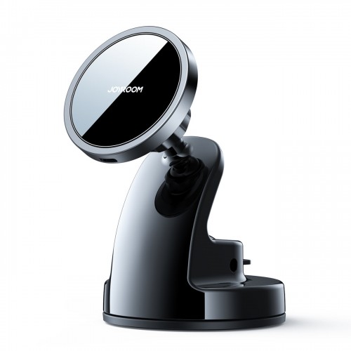 Automobilinis laikiklis Joyroom "JR-ZS240" juodas (bevielis krovimas 15W) (magnetinis / lipinamas)